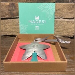 Aluminum Star with Green Tassel